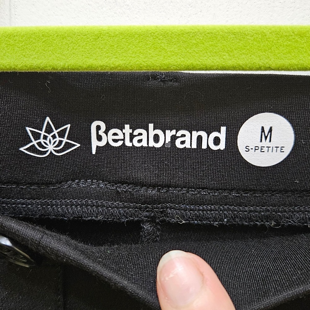Betabrand Women's Medium Petite Black Dress Pants Stretch Career‎ - Picture 4 of 9